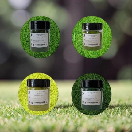 Assortimento erba statica 5mm per diorami 4 tonalità di verde e giallo 12g