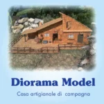 Casa artigianale per presepe in sughero e legno, miniatura fatta a mano per diorama natalizio