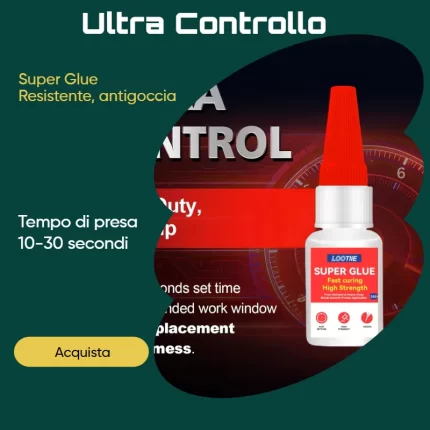 Colla Super Forte Multiuso | Asciugatura Rapida in 10 Secondi