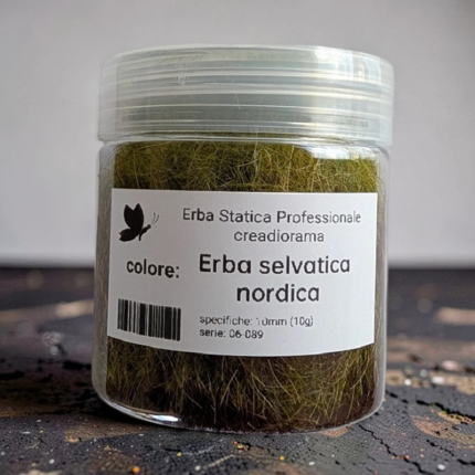 Erba statica professionale diorama model colore Erba Selvatica Nordica 10mm 10g