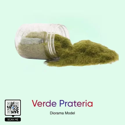 Erba elettrostatica Verde Prateria professionale Diorama Model per modellismo e plastici