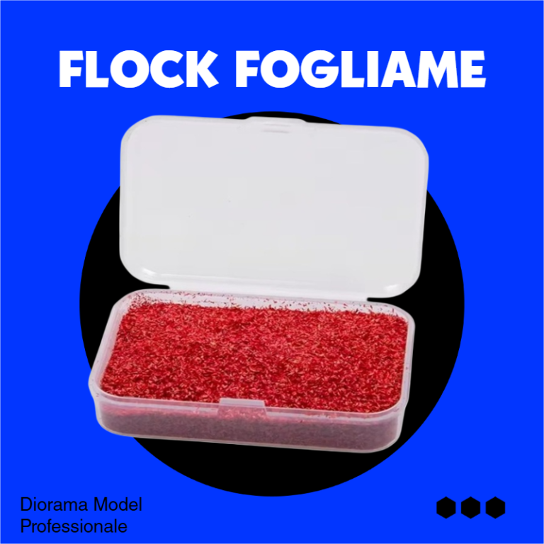 Flock fogliame professionale rosso per diorami e alberi in miniatura Diorama Model