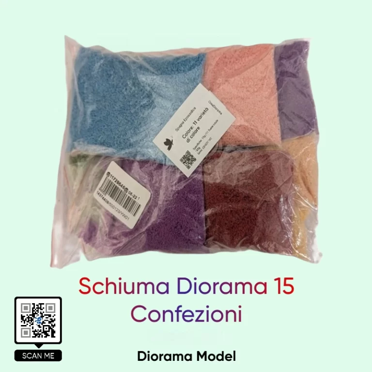 Set 11 colori schiuma fine di fogliame per fiori e prato diorama in bustine assortite