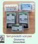 Set prato ciuffi d'erba assortiti in 5 varianti di colore Diorama Model per modellismo